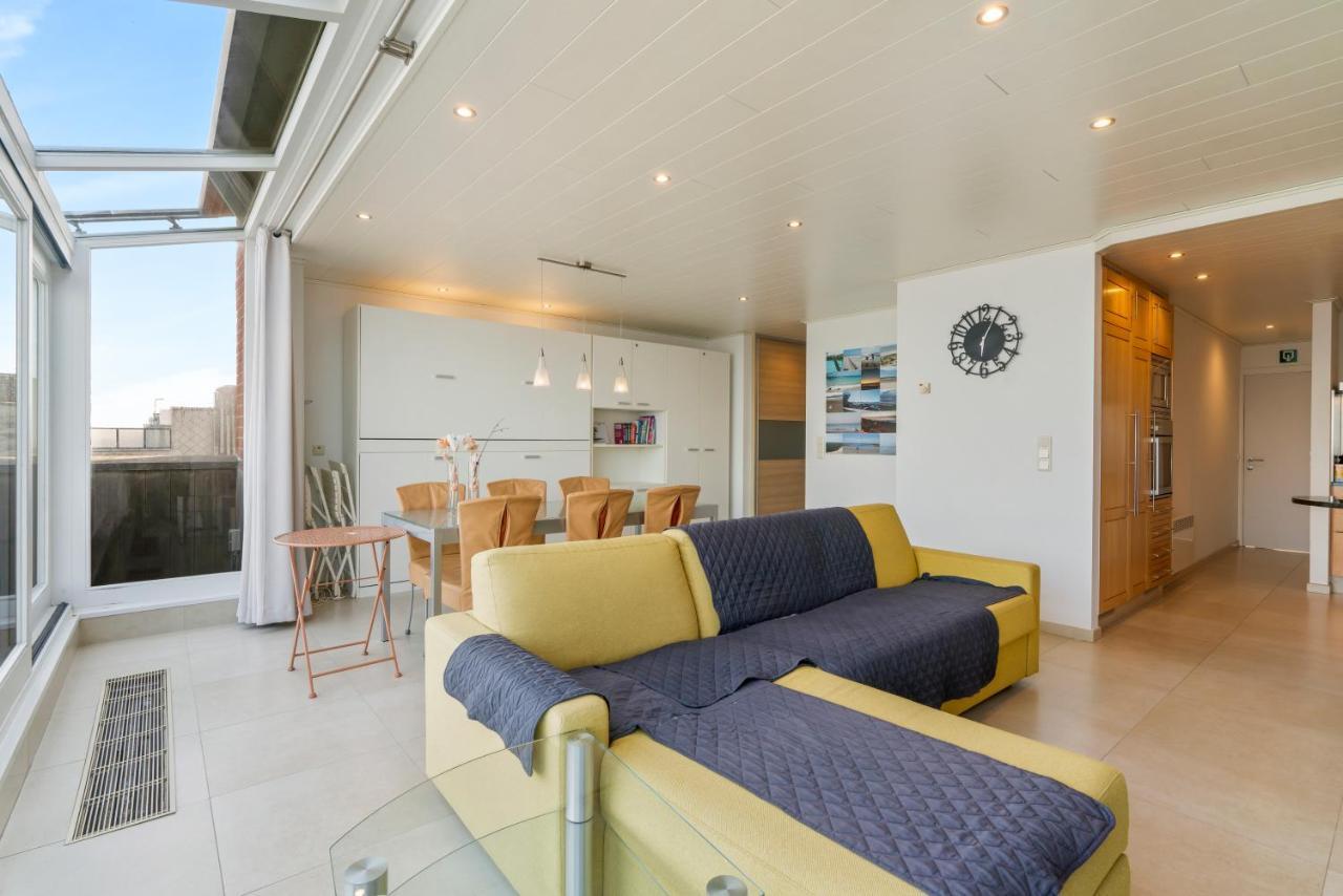 Appartamento Penthouse App Met Imposant & Eindeloos Zeezicht Middelkerke Esterno foto